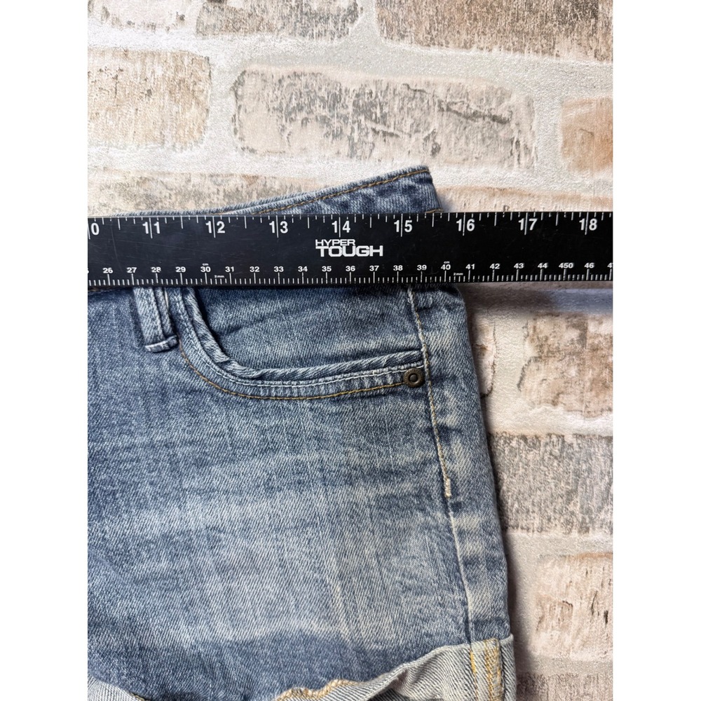 Forever Twenty Womens Denim Shorts Medium Wash Cuffed Size 28 Blue Jean Shorts - Picture 3 of 4